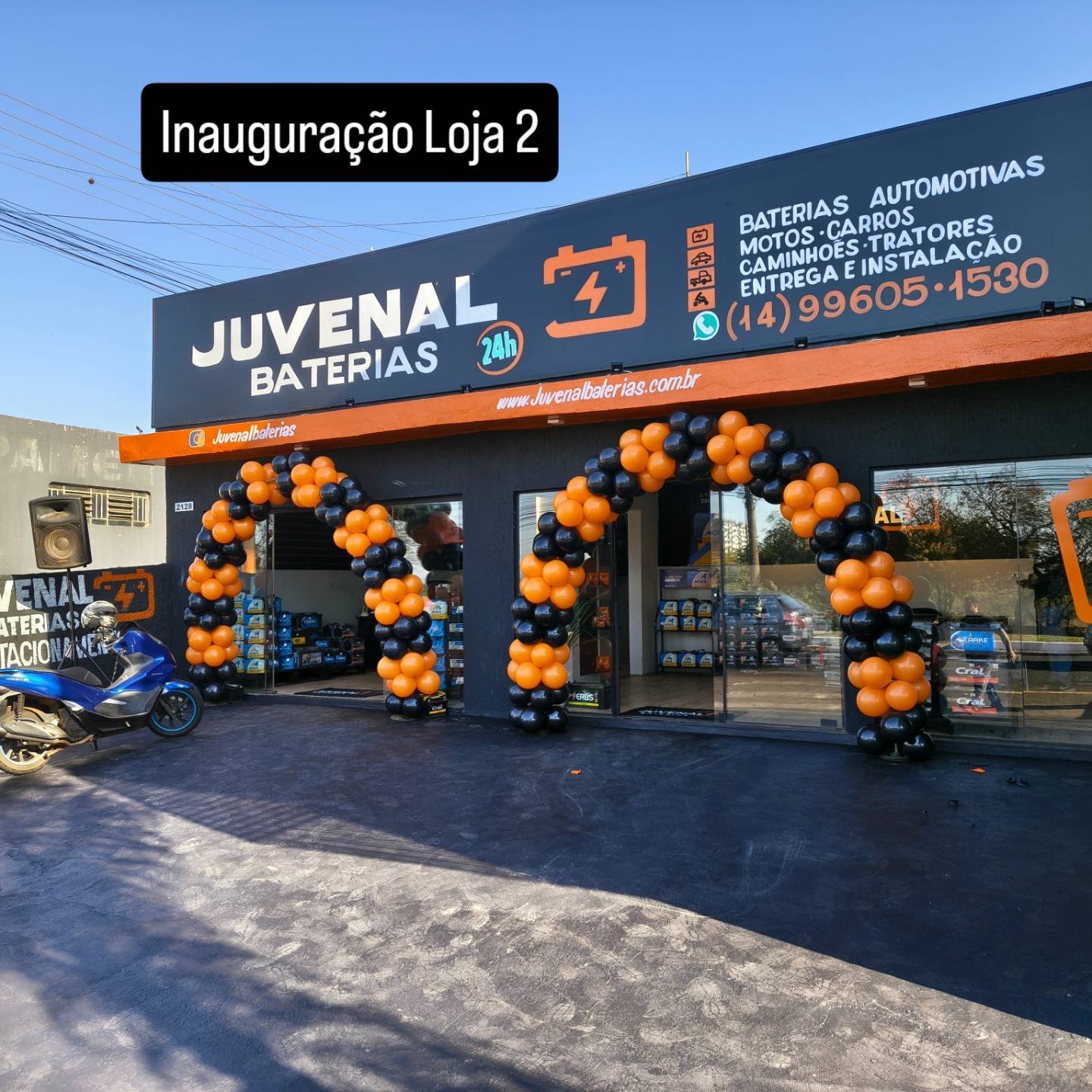 Fachada moderna da Juvenal Baterias Loja 2